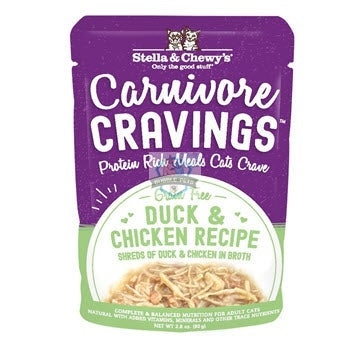 Stella & Chewy's Carnivore Cravings (Duck & Chicken) in Broth Pouch Cat Food