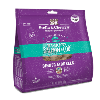 Stella & Chewy's Freeze Dried Dinner Morsels (Sea-licious Salmon & Cod)Cat Food