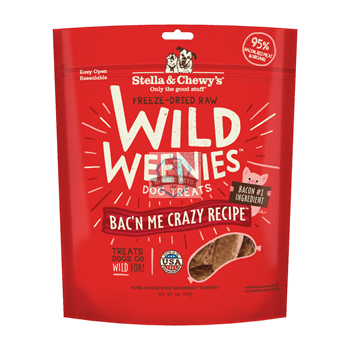 Stella & Chewy’s Wild Weenies Bac'n Me Crazy Freeze Dried Dog Treat