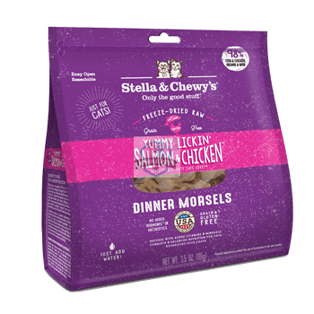 Stella & Chewy's Freeze Dried Dinner Morsels (Yummy Lickin’ Salmon & Chicken)Cat Food