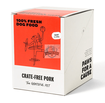 The Grateful Pet Raw (Crate Free Pork) Fresh Frozen Dog Food