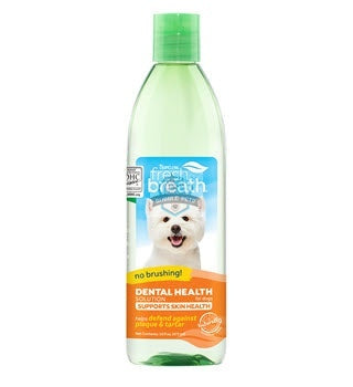 Tropiclean Fresh Breath Water Additive Plus Skin and Coat Solution