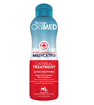 Tropiclean OxyMed Medicated Treatment Rinse Shampoo