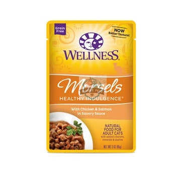 Wellness Healthy Indulgence Morsels Chicken & Salmon Wet Cat Food