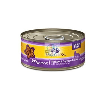 Wellness Complete Health Minced Turkey & Salmon Entree Canned Cat Food