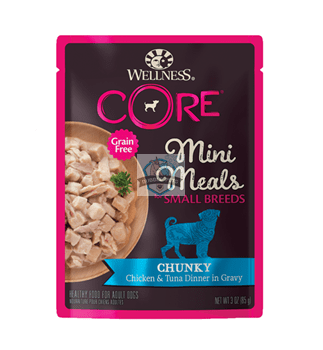 Wellness CORE Small Breed Mini Meals - Chunky Chicken & Tuna Wet Dog Food