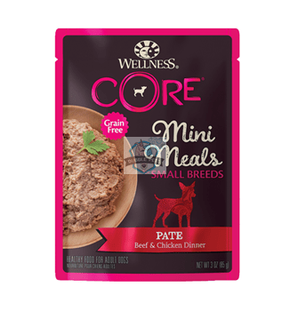 Wellness CORE Small Breed Mini Meals - Pate Beef & Chicken Wet Dog Food