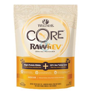 Wellness CORE RawRev Indoor + 100% Raw Turkey Dry Cat Food