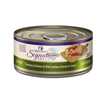 Wellness CORE Signature Selects Chunky White Meat Chicken & Wild Salmon Entree in Sauce Canned Cat Food