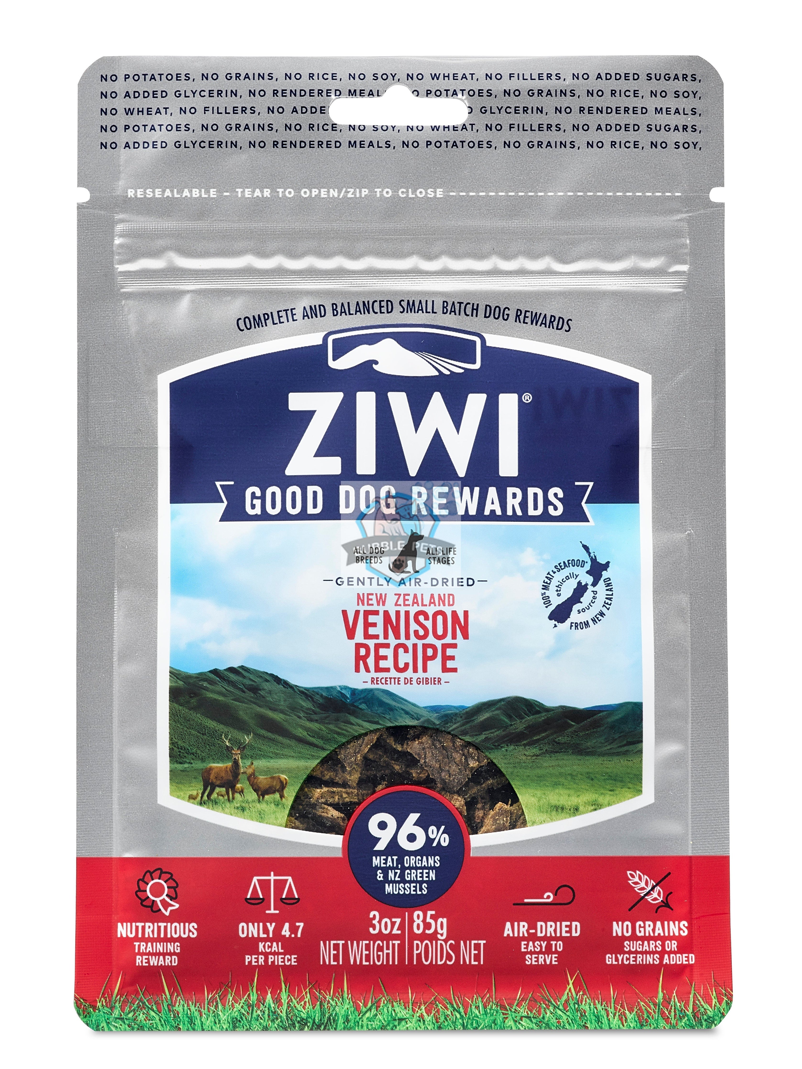ZiwiPeak Good Dog Venison Treats Pouches