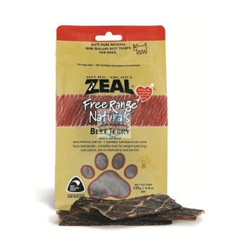 Zeal Dried Free Range Beef Fillets Jerky Dog Treats (Buy 2 Get 1 Free)