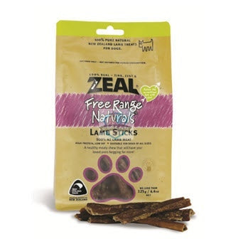 Zeal Dried Free Range Lamb Sticks Dog Treats (Buy 2 Get 1 Free)