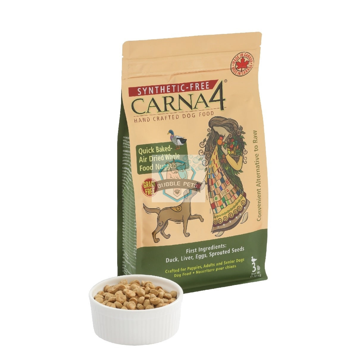 Carna4 Baked & Dried Duck Dry Dog Food