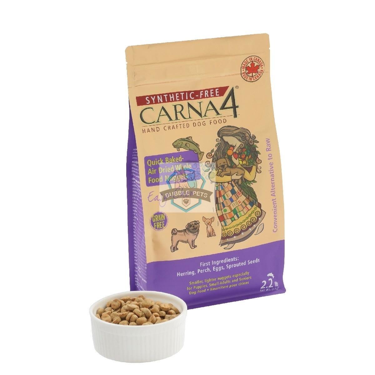 Carna4 Baked & Dried Easy-Chew Fish Dry Dog Food