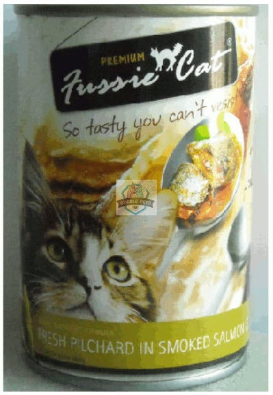 Fussie Cat Fresh Pilchard In Smoked Salmon Jelly Canned Cat Food
