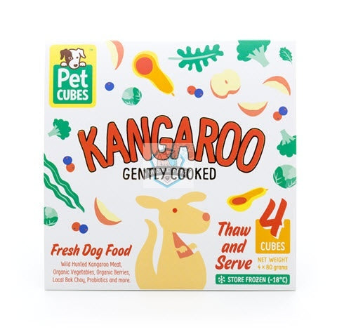 PetCubes Complete Kangaroo Frozen Cooked Dog Food