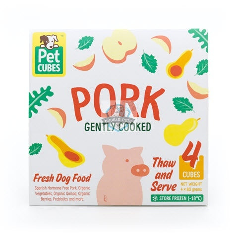PetCubes Complete Pork Frozen Cooked Dog Food