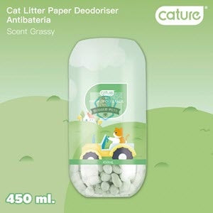 Cature Paper Litter Deodoriser Fresh Grassy Scent Beads