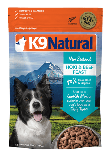 K9 Natural Freeze Dried Hoki & Beef Dog Food