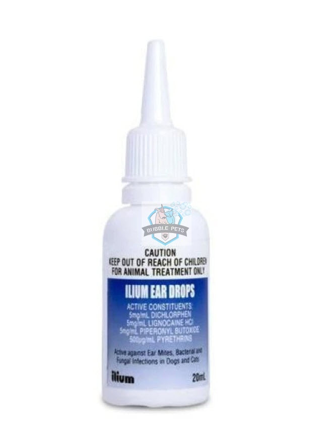 Ilium Ear Drops for Dogs Cats Pets