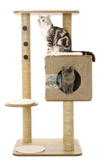 Lulu’s World Lu-Cubox High Base Cat Furniture in Oldish Color