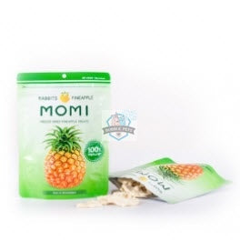 Momi Dried Pineapple Snack Treats for Small Animals