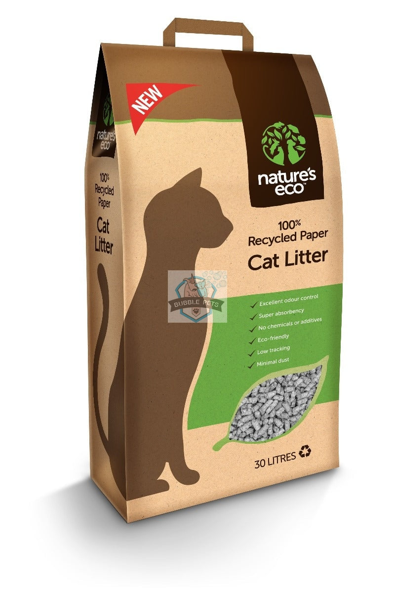 Nature's Eco Recycled Paper Cat Litter