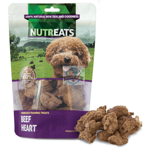Nutreats Freeze Dried Beef Hearts Dog Treats