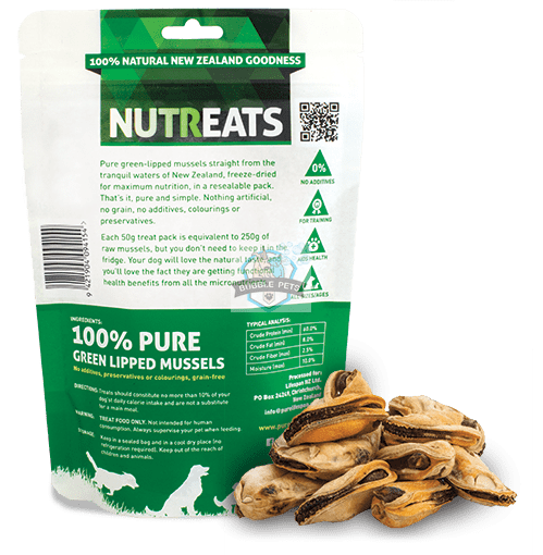 Nutreats Freeze Dried Green Lipped Mussels Dog Treats