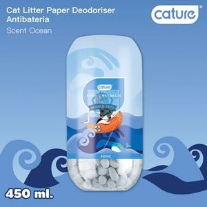 Cature Paper Litter Deodoriser Fresh Ocean Scent Beads