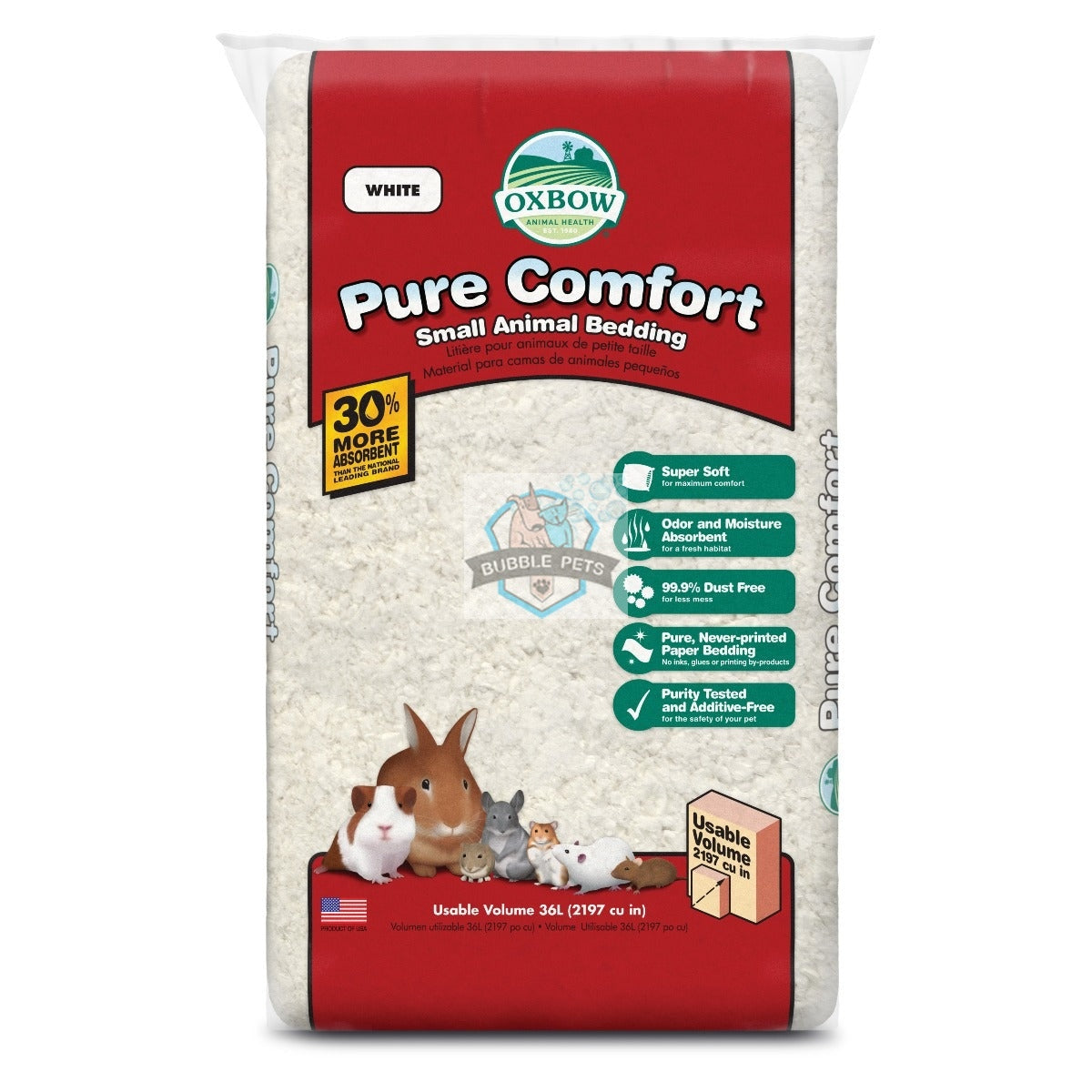 Oxbow Pure Comfort White Small Animal Bedding