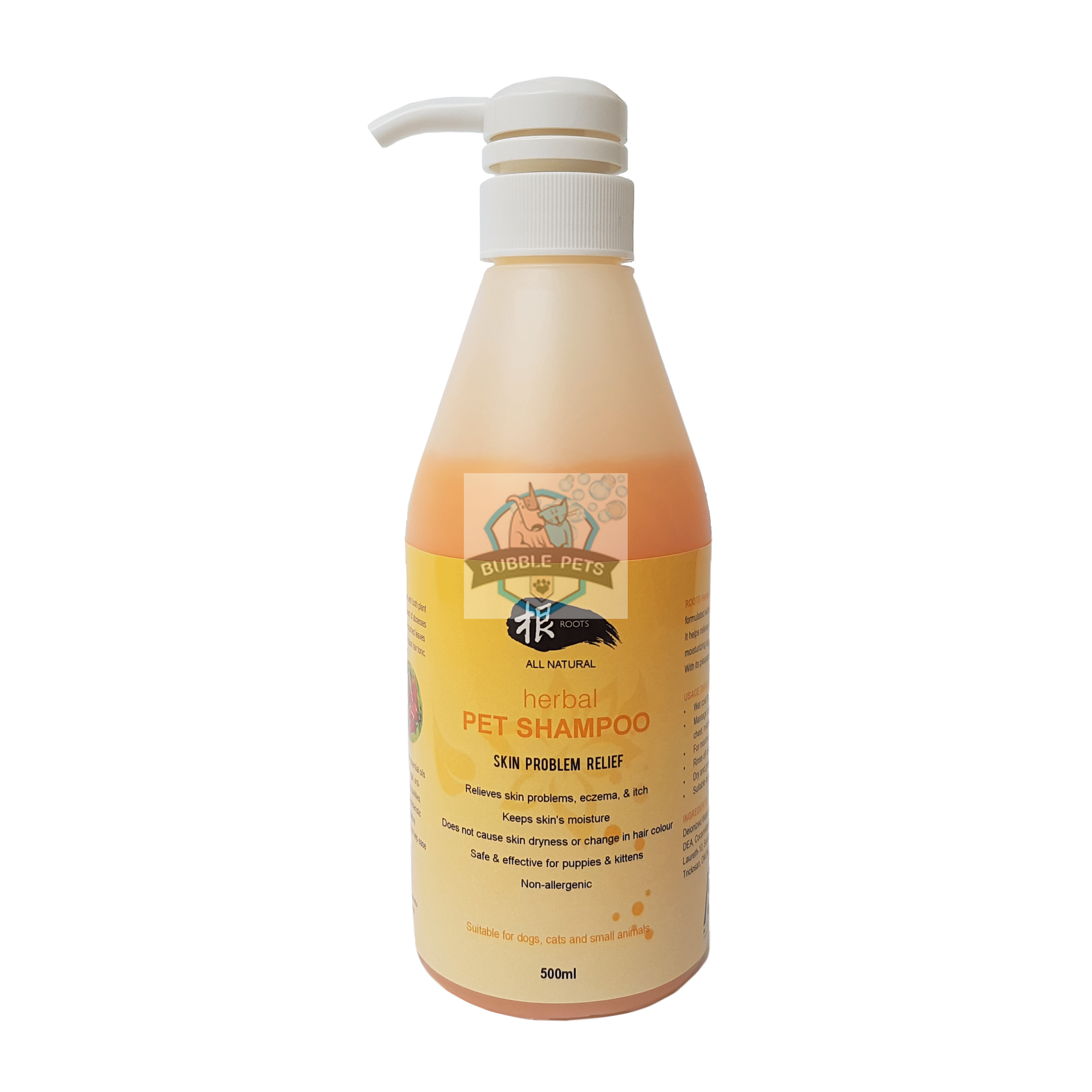 Roots Skin Problem Relief GEN Herbal Shampoo for Dogs Cats