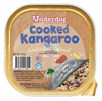 Underdog Cooked Kangaroo Complete & Balanced Frozen Dog Food
