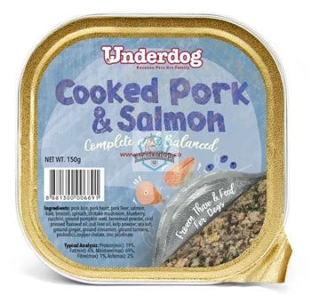 Underdog Cooked Pork & Salmon Complete & Balanced Frozen Dog Food