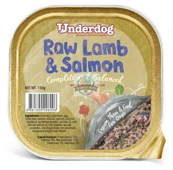 Underdog Raw Lamb & Salmon Complete & Balanced Frozen Dog Food